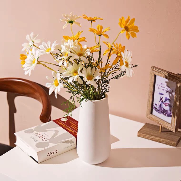 [Sale Giá Huỷ Diệt] Lọ hoa, bình hoa cao cấp gốm sứ nhám - trang trí nội thất Bắc Âu Vintage