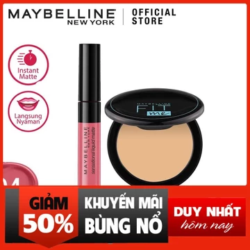(Hàng Mới Về) Son Môi Maybelline Dạng Lỏng Dễ Lên Màu 12H Kiềm Dầu 120 xịn