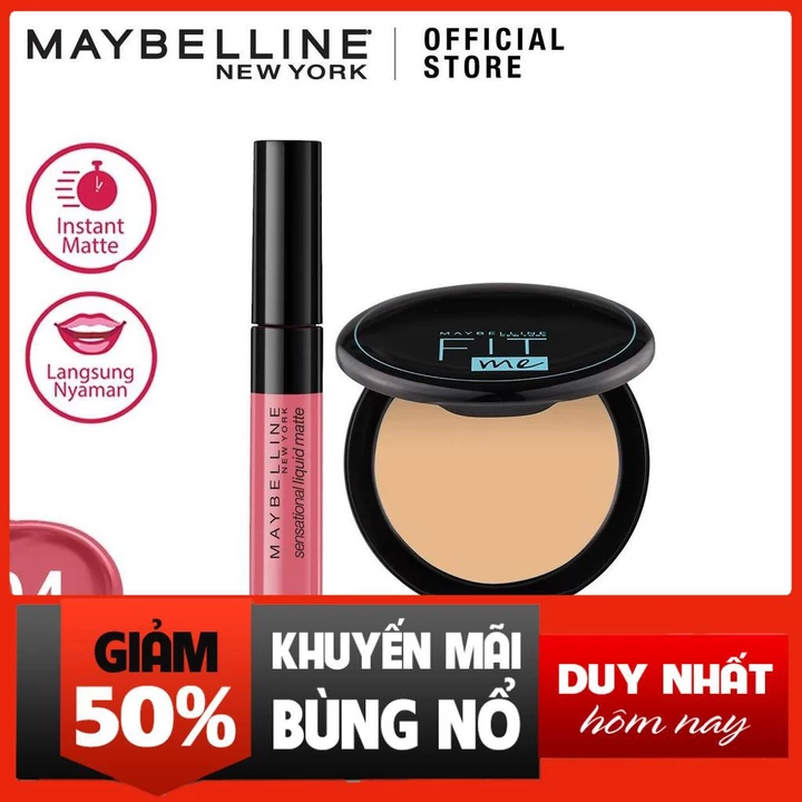 (Hàng Mới Về) Son Môi Maybelline Dạng Lỏng Dễ Lên Màu 12H Kiềm Dầu 120 xịn