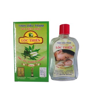 [CHÍNH HÃNG] Tinh Dầu Tràm Lộc Thiên Nguyên chất Loại 1 (Combo 1 lọ 100ml, 1 lọ 50ml Tặng kèm 1 lọ 10ml)