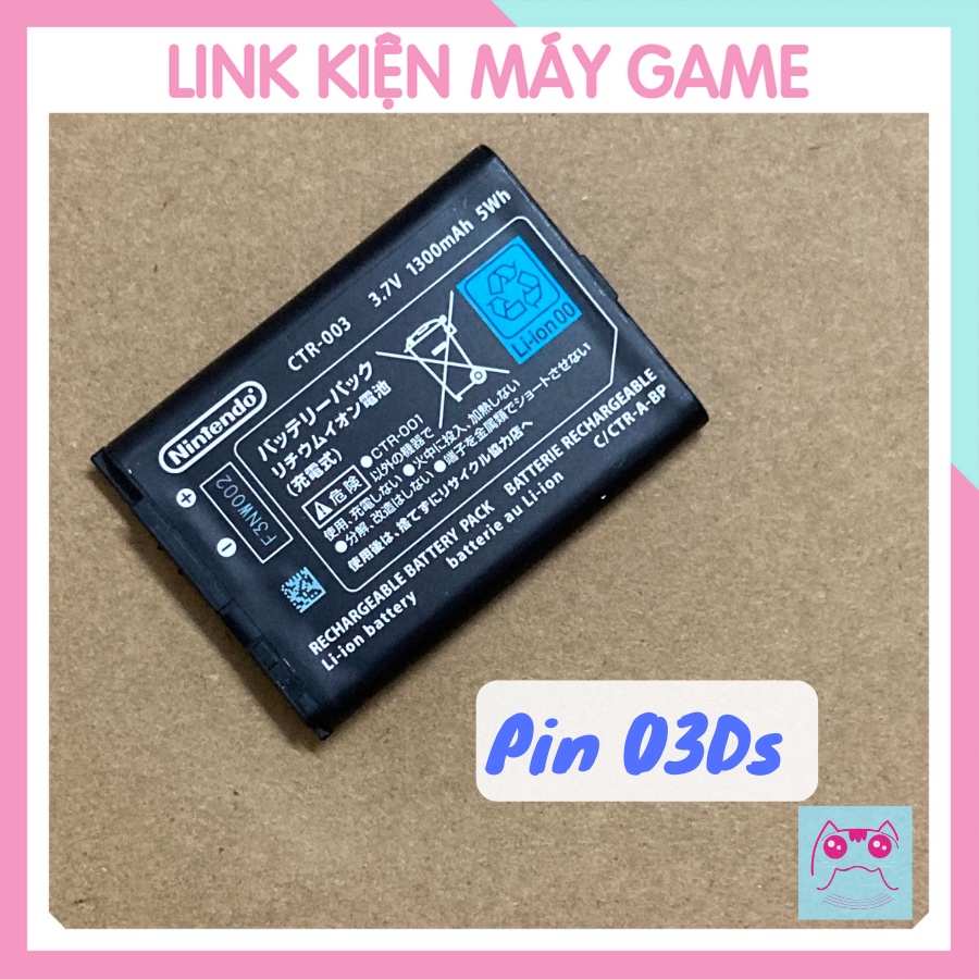 Pin Zin bóc máy thay thế NINTENDO 3DS/ DSI/ DSIXL/ 2ds/ New3ds/ Ds Lite