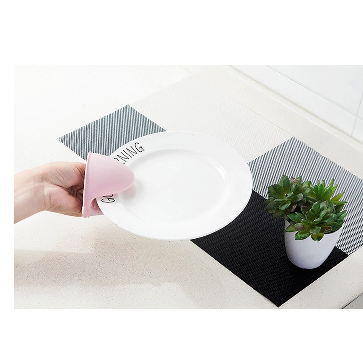 Set 2 miếng nhấc nồi 💚CAM KẾT CHUẨN💚Lót tay nhấc nồi cao silicon cách nhiệt chịu nóng nhiều màu