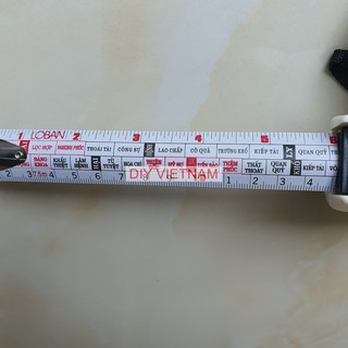 Thước rút cuộn thép hãng KAPUSI Nhật Bản dài 5m có lỗ ban phong thủy, Bảo hành 12 tháng Kouritsu Official Store