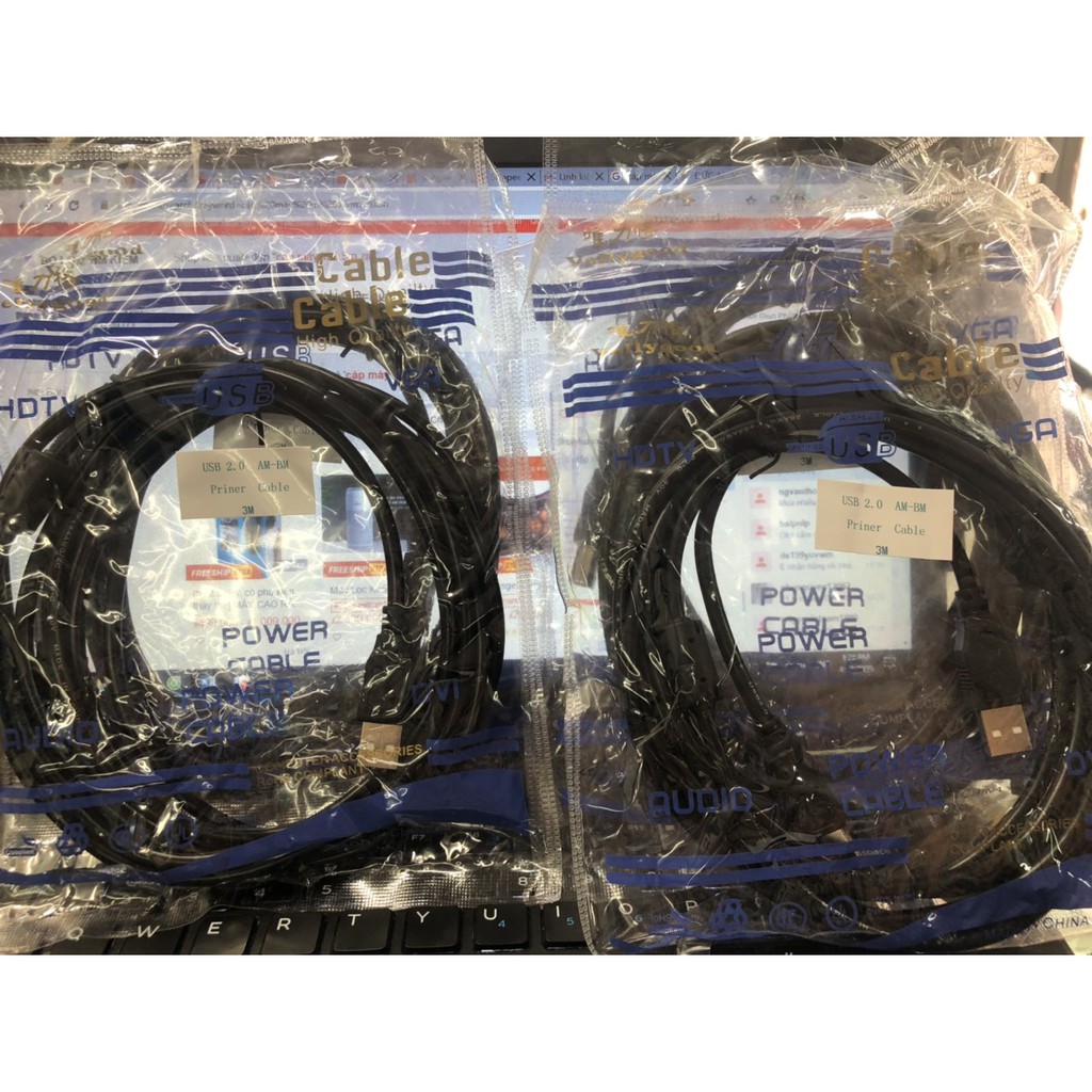 Dây cáp máy in cổng USB 1.5M Giá Rẻ - kết nối tiện lợi, không cài đặt