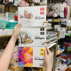 Sổ vẽ PASSION MIX MEDIA / BRISTOL / PASSION 200gsm sử dụng cho nhiều chất liệu vẽ khác nhau 🐻💕🌻