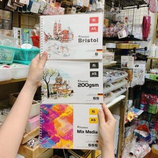 Sổ vẽ PASSION MIX MEDIA / BRISTOL / PASSION 200gsm sử dụng cho nhiều chất liệu vẽ khác nhau 🐻💕🌻