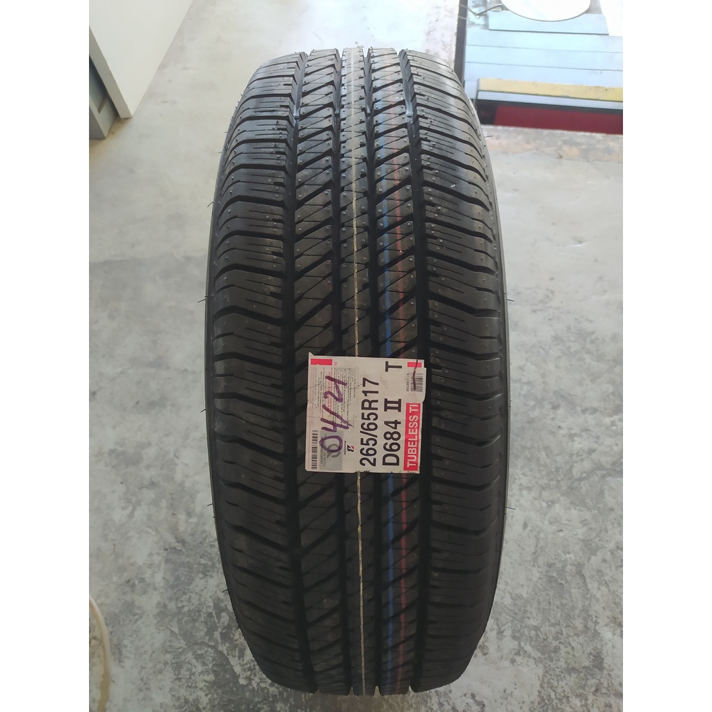 Lốp Bridgestone 265/65R17 D684 Thái Lan ( Toyota OE: Fortuner, Hilux ...