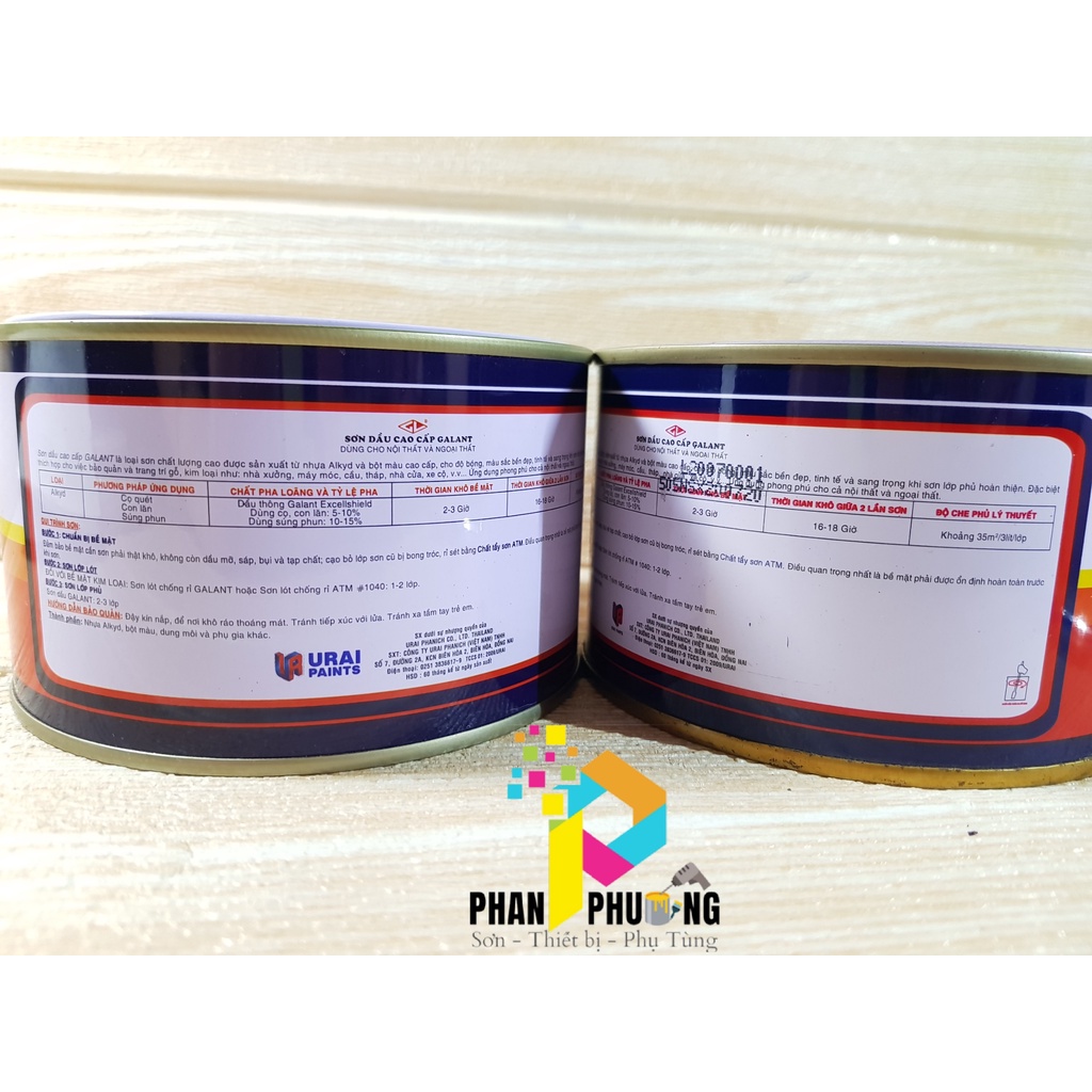 [CHÍNH HÃNG] SƠN DẦU GALANT CAO CẤP_ NHIỀU MÀU_375ML(CÓ XUẤT HĐ GTGT)