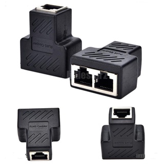 Đầu kết nối cáp mạng LAN Ethernet RJ45 chia 1 cổng ra 2 Cổng cắm tiện dụng