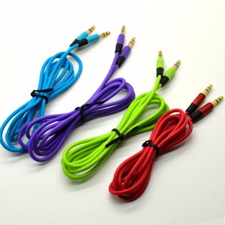 Dây dành cho loa và tai nghe jack 3.5mm 2 đầu dài 1m - loại dày chất lượng - nhiều màu ngẫu nhiên