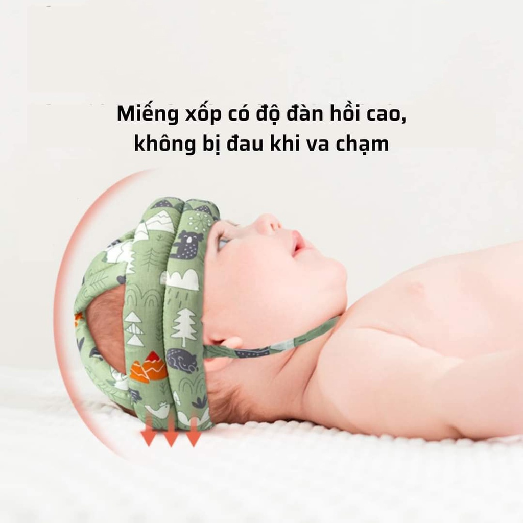 Mũ bảo hiểm cho bé mũ bảo vệ đầu cho bé tập đi và tập ngồi dùng cho trẻ từ 5-36 tháng tuổi mesocshop