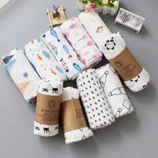 Khăn Tắm Sợi Tre Aden Cuộn Muslin
