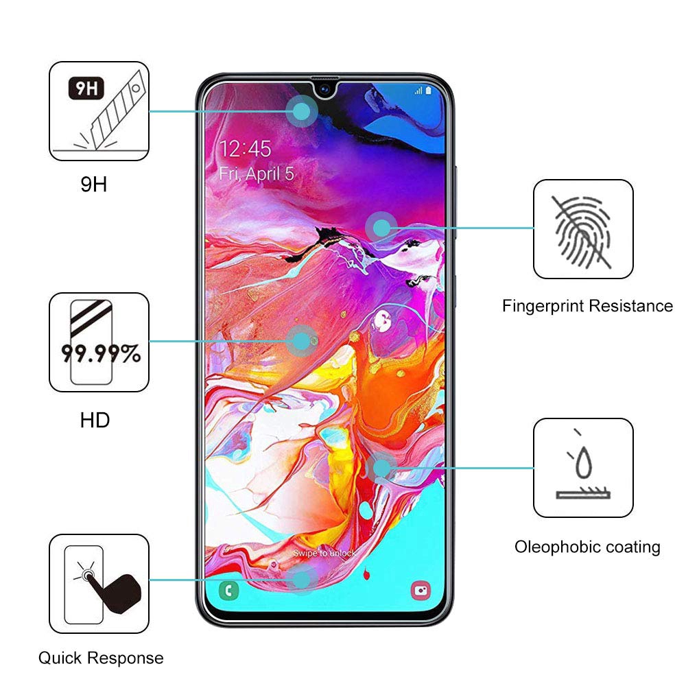Kính cường lực bảo vệ toàn màn hình cho Samsung Galaxy ss S24 S23 S21 S20 FE A17 A16 A15 A07 A06 A56 A55 A20 A30 A50 A70 A71 A51 A31 A10s A20s A30s A50S M55 M55s M14 M11 M20 5G 4G