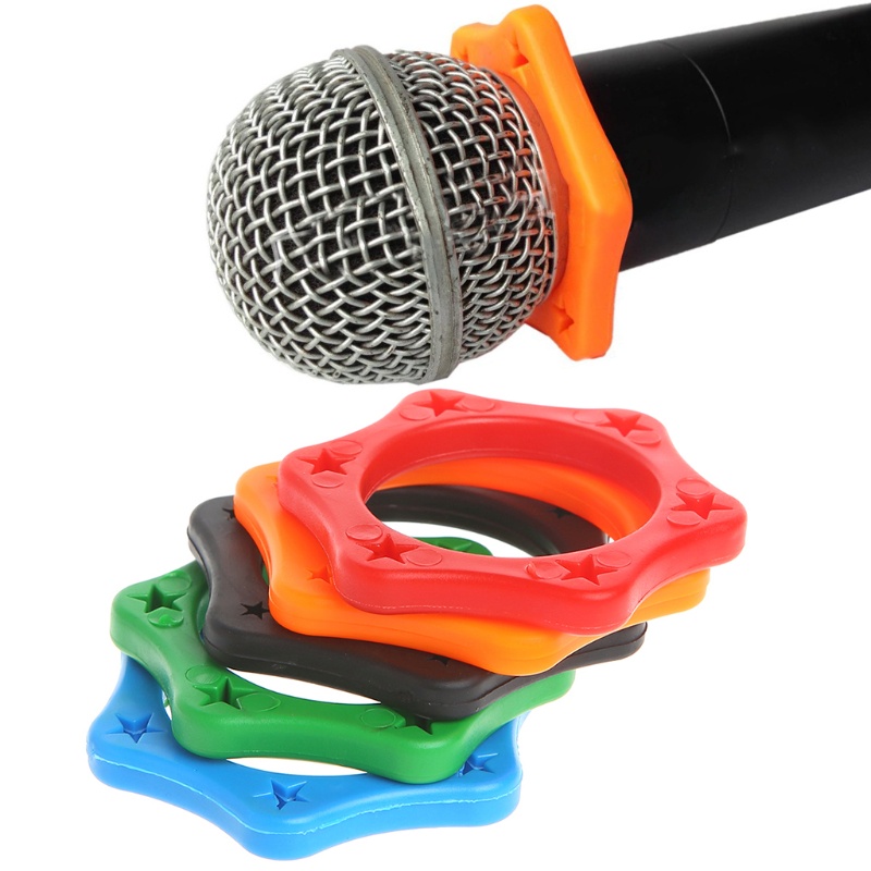 Bang 5 Chiếc Vòng Chống Lăn Cho Micro Cầm Tay Chống Trơn Trượt Vòng Mic Chống Sốc Cho Bộ Phát Cầm Tay
