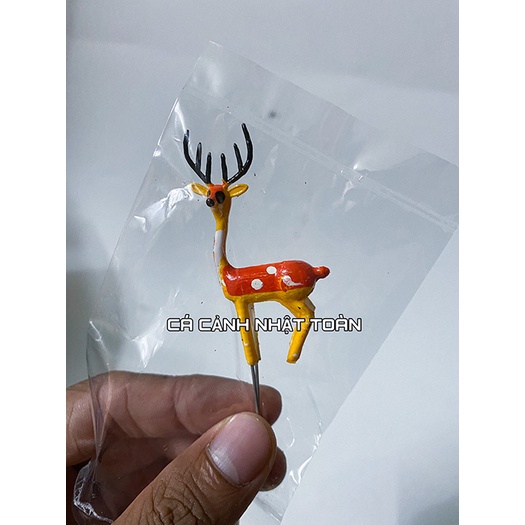 NAI LẺ NHỎ 1 CON TRANG TRÍ BỂ CÁ NON BỘ TIỂU CẢNH (CÓ SỪNG, KHÔNG SỪNG)