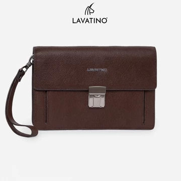 Ví Nam Cầm Tay JETHOR Clutch Da Bò Thật Cao Cấp Thiết Kế Khoá Mật Mã Chính Hãng LAVATINO - CLB18