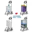 Xe kéo đi chợ siêu thị 8 bánh leo cầu thang xếp gọn ADVINDEQ, xe đẩy hàng 2 bánh giỏ kéo có bánh xe xếp gọn đa năng