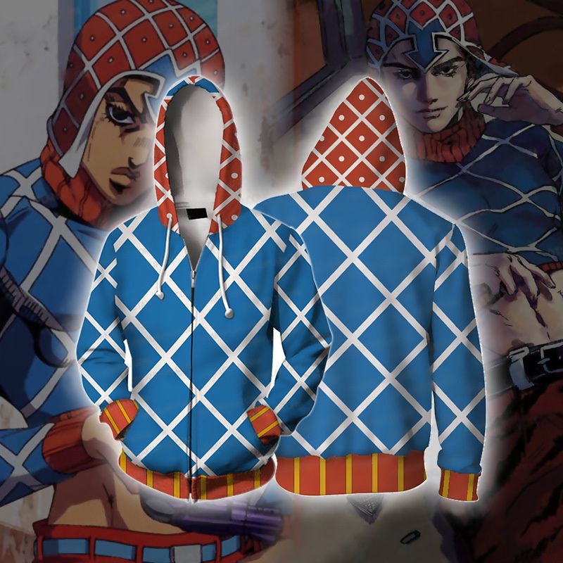 Jojo 's Bizarre Adventure Áo khoác Anime Áo len in 3D Áo khoác ngoài