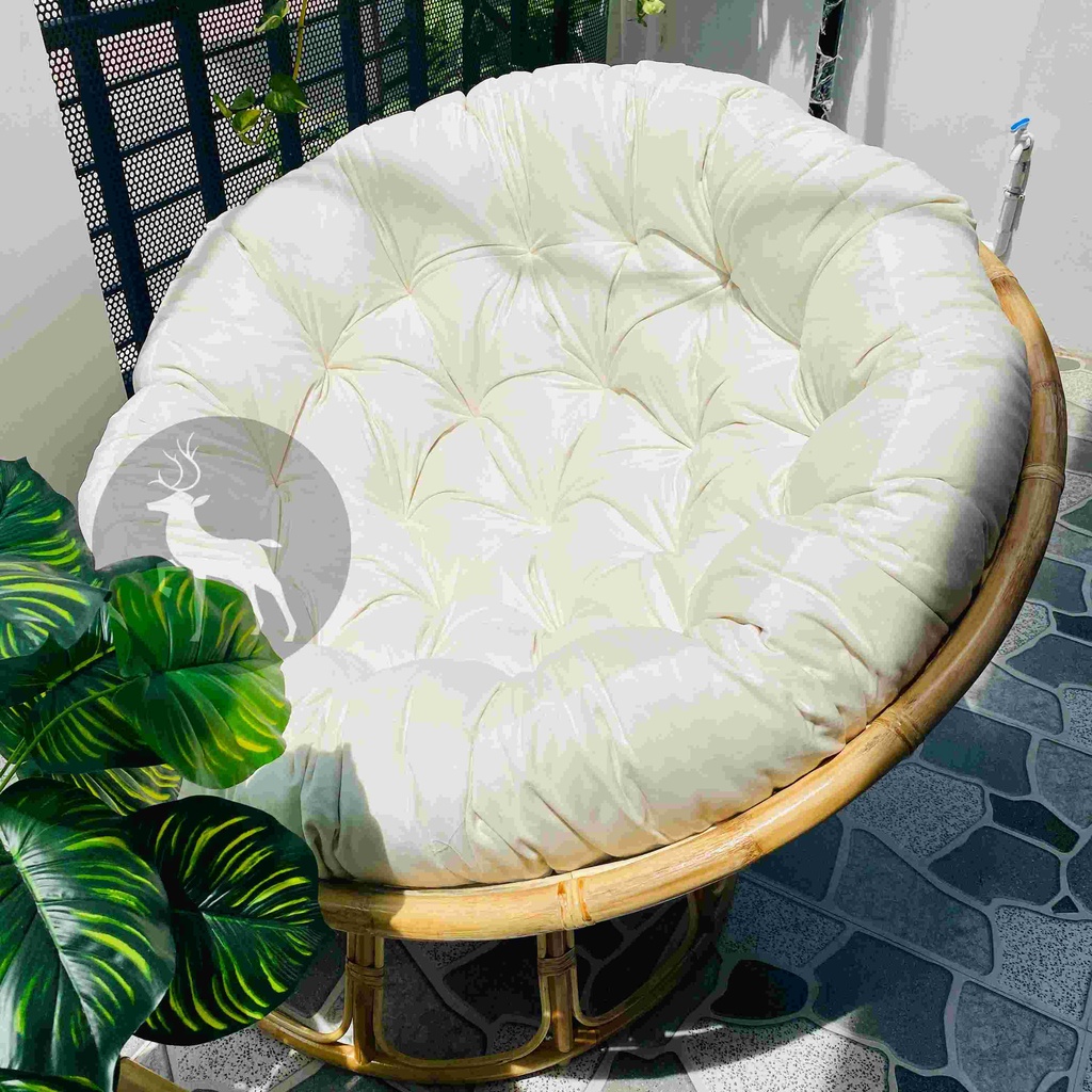 Ghế mây thư giãn PAPASAN cao cấp - 1 mét, chất liệu mây chắc chắn, tùy chọn màu sắc - HOME MÂY