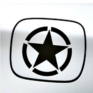 Decal Ô Tô, Tem Xe Ô Tô Tran Trí Nắp Bình Xăng Hình Ngôi Sao