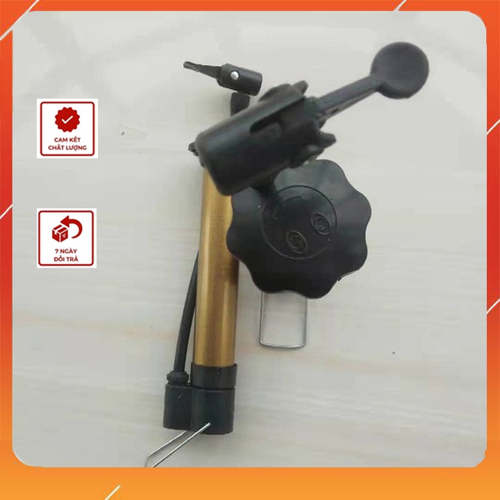 Bơm bóng,bơm tay, bơm cột khí gói hàng chống sốc mini cầm tay thân bằng kim loại chắc chắn