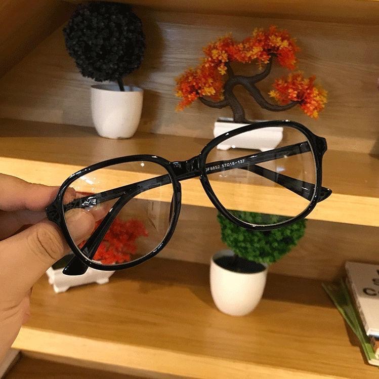 Kính cận thời trang nam nữ mắt kính không độ gọng tròn chống tia UV phong cách Ulzzang đẹp giá rẻ HANASO 026