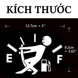 Tem Dán Trang Trí Nắp Bình Xăng Ô Tô