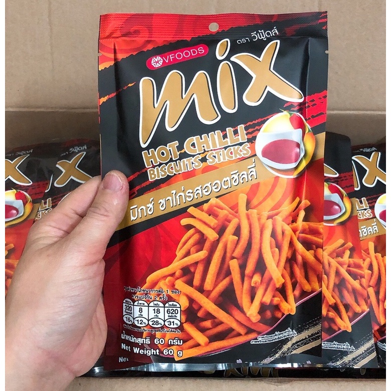 Bim bim que Mix Vfoods vị ớt cay Thái Lan gói to 50g