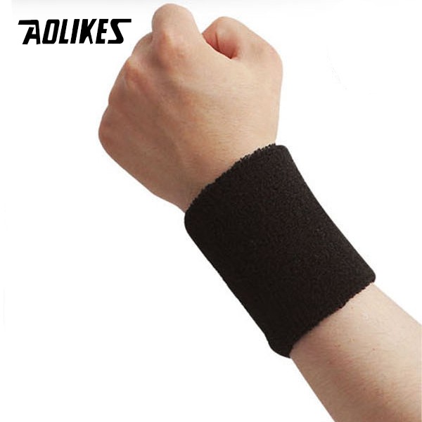 Băng chặn thấm mồ hôi đeo cổ tay AOLIKES A-0230 khi chơi thể thao sport fitnes absorb sweat and wrist protctor