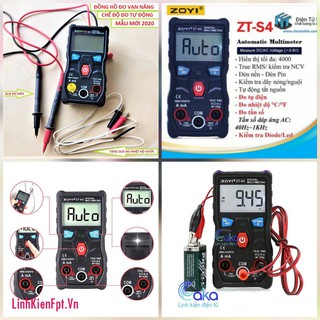 Đồng hồ đa năng đo điện tự động hoàn toàn ZOYI ZT-S4 MẪU MỚI ( BẢO HÀNH 12 THÁNG )