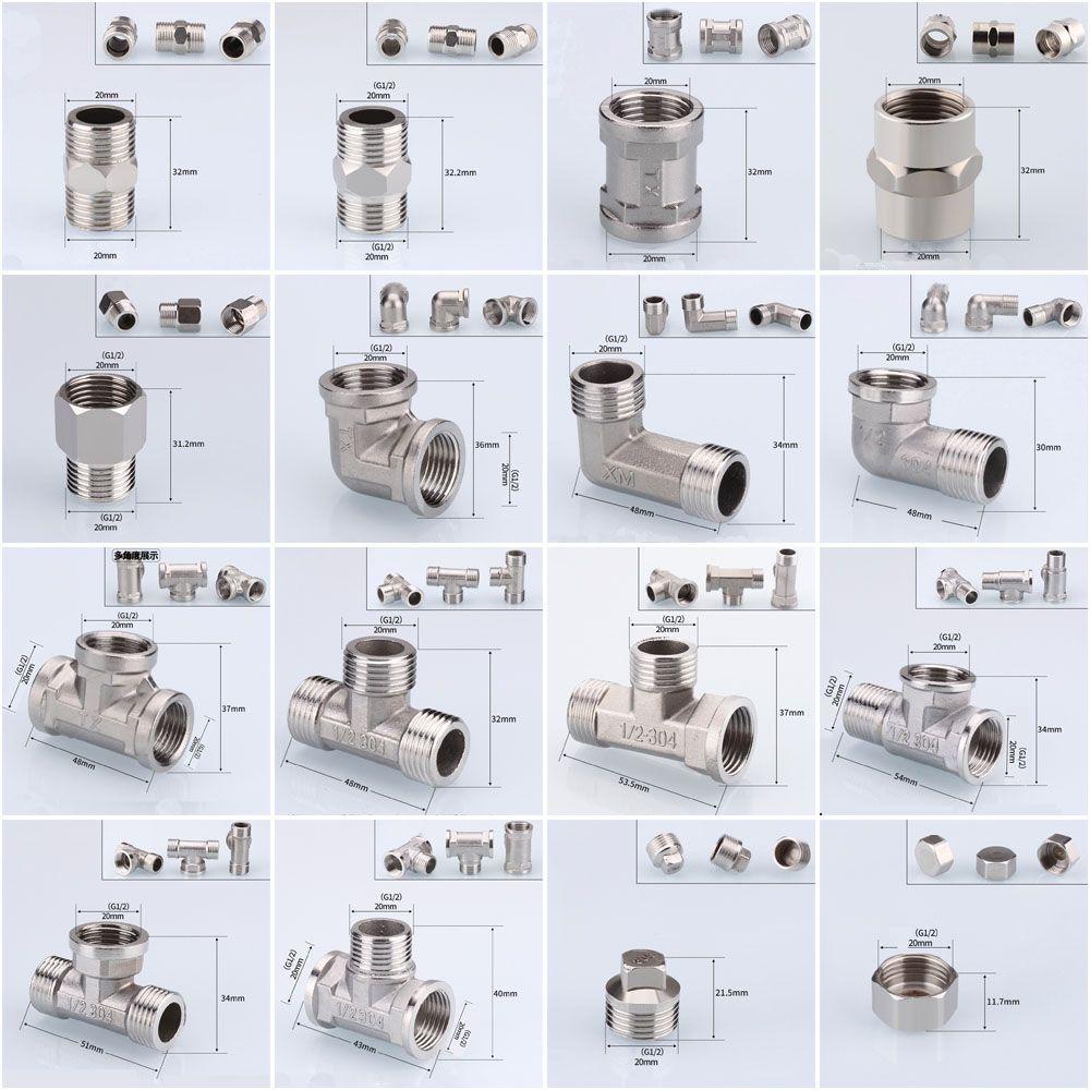 Phụ kiện đường ống UMITY Đường kính thay đổi bên ngoài Cải tiến nhà Thép không gỉ Bộ chuyển đổi khuỷu tay nữ-Nam