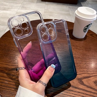 Ốp Điện Thoại Mềm Chống Sốc Họa Tiết Không Gian Màu Gradient Cho iPhone 13 12 11 Pro Max X XR XS Max 7 8 Plus SE 2020 2022