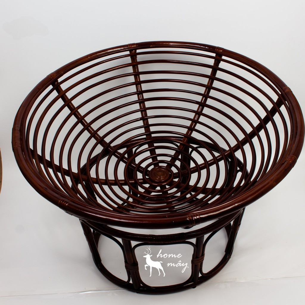 Ghế Mây Papasan KÈM nệm tròn - Sản phẩm thư giãn cho phòng khách và phòng ngủ từ HOME MÂY