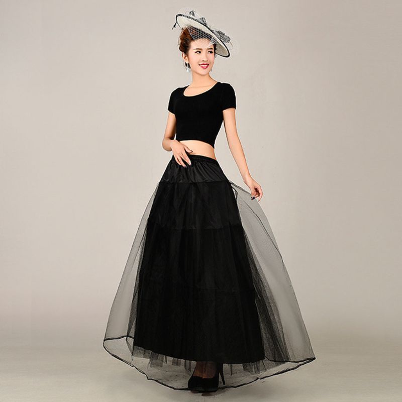 Vic 3 Lớp Lưới Cứng Mềm Hỗ Trợ Vòng Váy Cưới Lông Tơ Petticoat Cô Dâu Wedd
