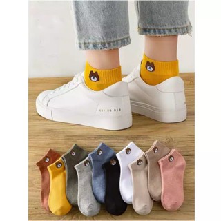 SET 10 ĐÔI VỚ GẤU CỔ NGẮN KÈM TÚI ĐỰNG Tiện Lợi