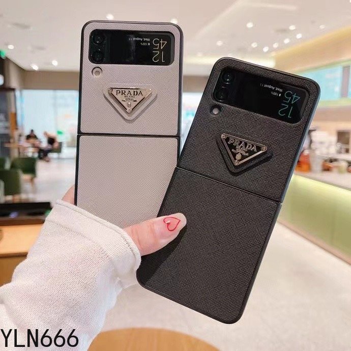 Dành Cho Samsung Galaxy Z Flip 1 2 3 4 5 6 Da PU Cổ Điển Chống Sốc Ốp Lưng Điện Thoại Galaxy Z Flip6 5G Gấp Điện Thoại