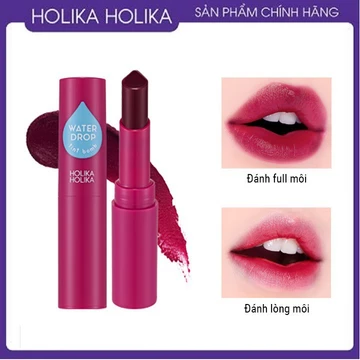 Son tint mát lạnh Holika Holika Water Drop Tint Bomb màu 07 Plum Water 2,5g