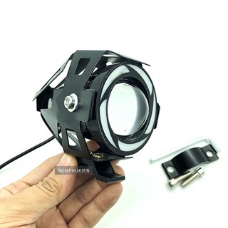 Đèn trợ sáng xe máy ô tô U7 ngũ sắc siêu sáng độ xe đẳng cấp viền led cực đẹp loại tốt mẫu mới lắp các xe