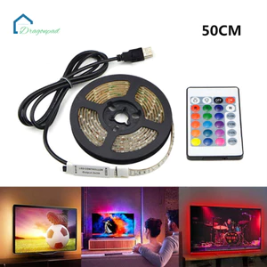 Đèn LED Dây Chống Nước USB 5V Băng Đổi Ánh Sáng RGB Linh Hoạt Điều Khiển Từ Xa