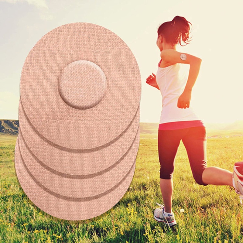 Redbaiaa1 Cảm Biến Bao Gồm Libre Patch Miếng Dán Dính Chống Thấm Nước Thể Thao Chống Trơn Trượt Chống Rơi Miếng Dán Thoáng Khí Overpatch-
