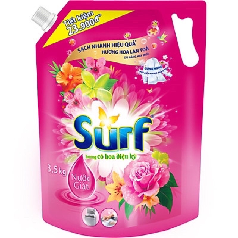 Surf Túi Nước Giặt Hương Hoa Cỏ Diệu Kỳ 29l Shopee Việt Nam 0983