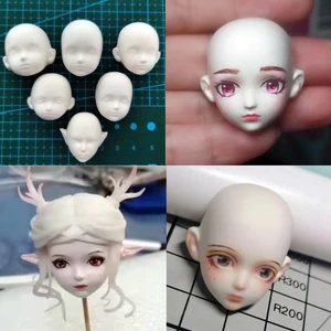 GODD 3D Mặt Người UV Pha Lê Nhựa Dính Khuôn Sáp Thạch Cao Xà Phòng Khuôn