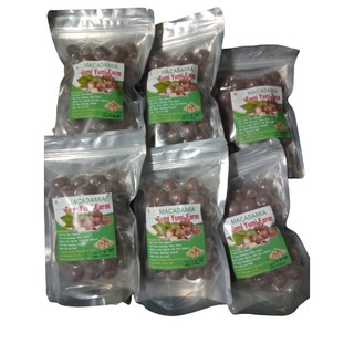 500g Hạt mắc ca sấy nứt vỏ kèm đồ khui Loại I giòn, béo, ngọt  mới sấy trong vòng 1 tuần bỏ hạt sâu, hỏng
