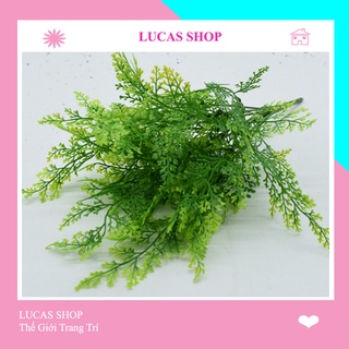 Lá Giả- Cụm Lá Dương Xỉ, Cắm Điểm 40cm 7 Nhánh Decor Lọ Hoa, Làm Hoa Handmade Chụp Ảnh