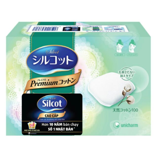 Bông tẩy trang cao cấp Unicharm Silcot 66 miếng | Shopee Việt Nam