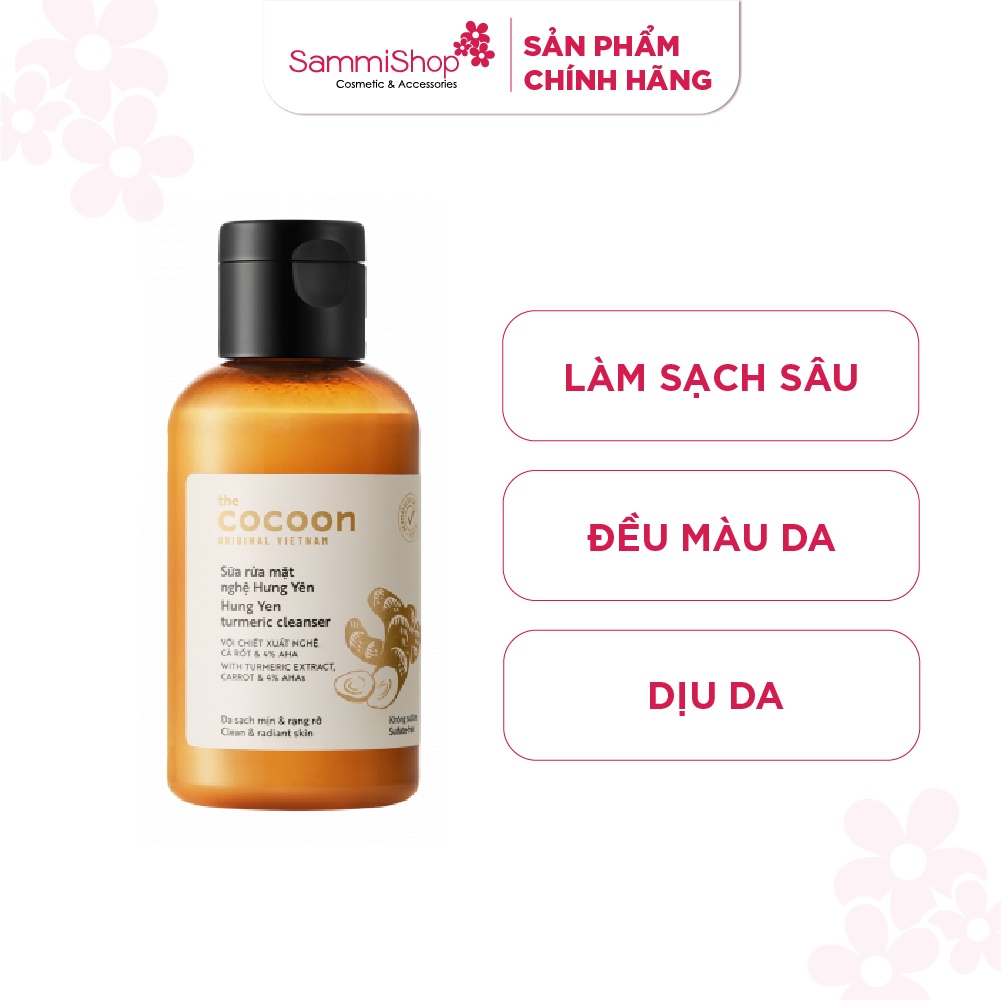 Cocoon Sữa rửa mặt nghệ Hưng Yên Turmeric Cleanser 140ml | Shopee Việt Nam
