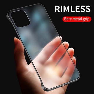 Ốp Điện Thoại PC Cứng Không Viền Mini Màu Trơn Cho iPhone 11 12 13 14 Pro 13 12 Pro Max