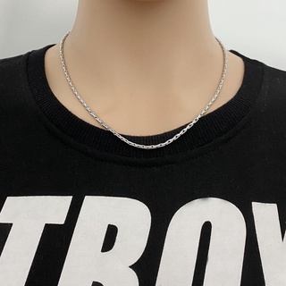 Dây chuyền nam titan xích kiểu trơn dày 1.8mm 2.3mm không gỉ có nhiều độ dài để chọn C22