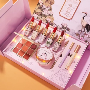 Bộ trang điểm 10 món nội địa China, bộ trang điểm gồm, son, kem nền, phấn mắt, má hồng, kẻ mày....: