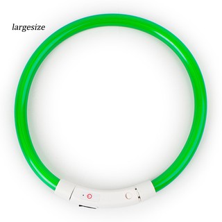 LGSZ♥Đèn LED sạc ban đêm nhấp nháy phát sáng Sạc USB cho thú cưng Chó con Vòng cổ cổ